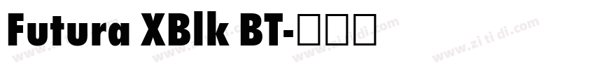 Futura XBlk BT字体转换 Futura XBlk BT字体转换